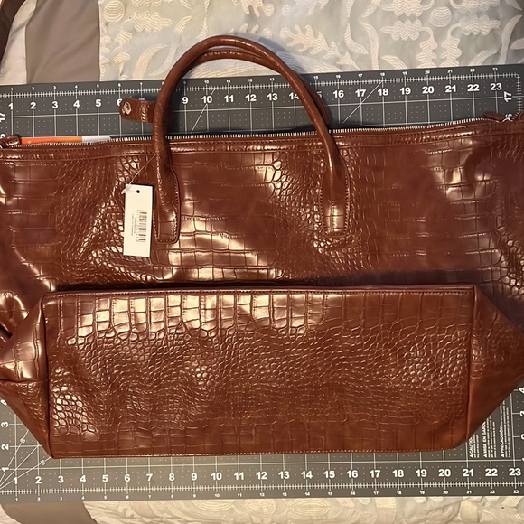 lulu dharma Handbags - Lulu Dharma Earth Croc Weekender. Brand new